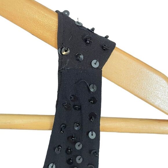 Talbots Pure Silk Sequin Tank Top Black Size 10 - Picture 4 of 7